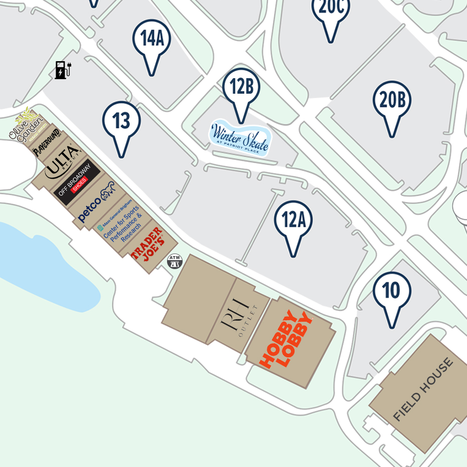 Patriot Place map