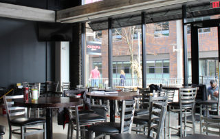 Wormtown Brewery interior seating