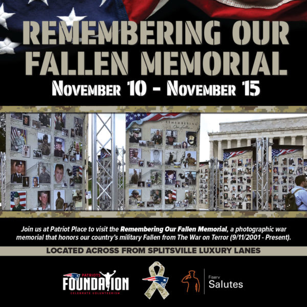 Remembering Our Fallen Memorial | Patriot Place