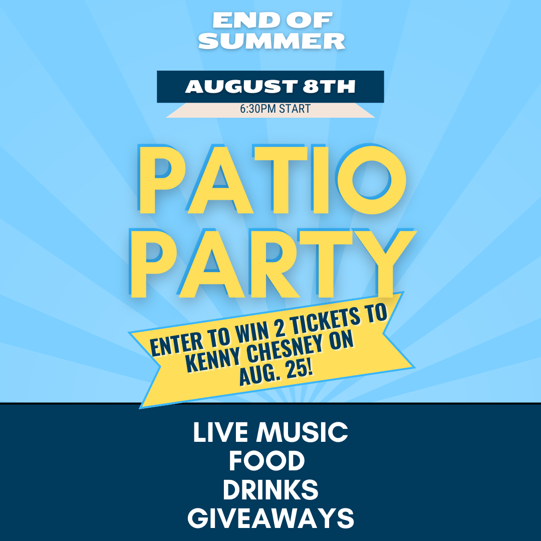 End of summer Patio Party August 8