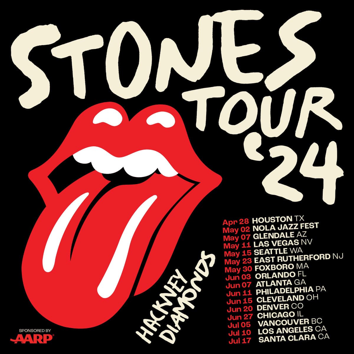 Gillette Stadium – Rolling Stones Hackney Diamonds Tour | Patriot Place