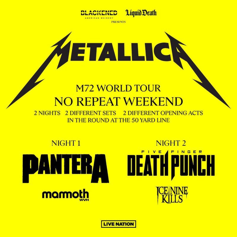 Gillette Stadium Metallica M72 World Tour Patriot Place