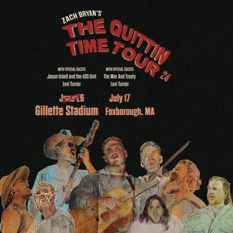 Gillette Stadium Zach Bryan The Quittin Time Tour Patriot Place