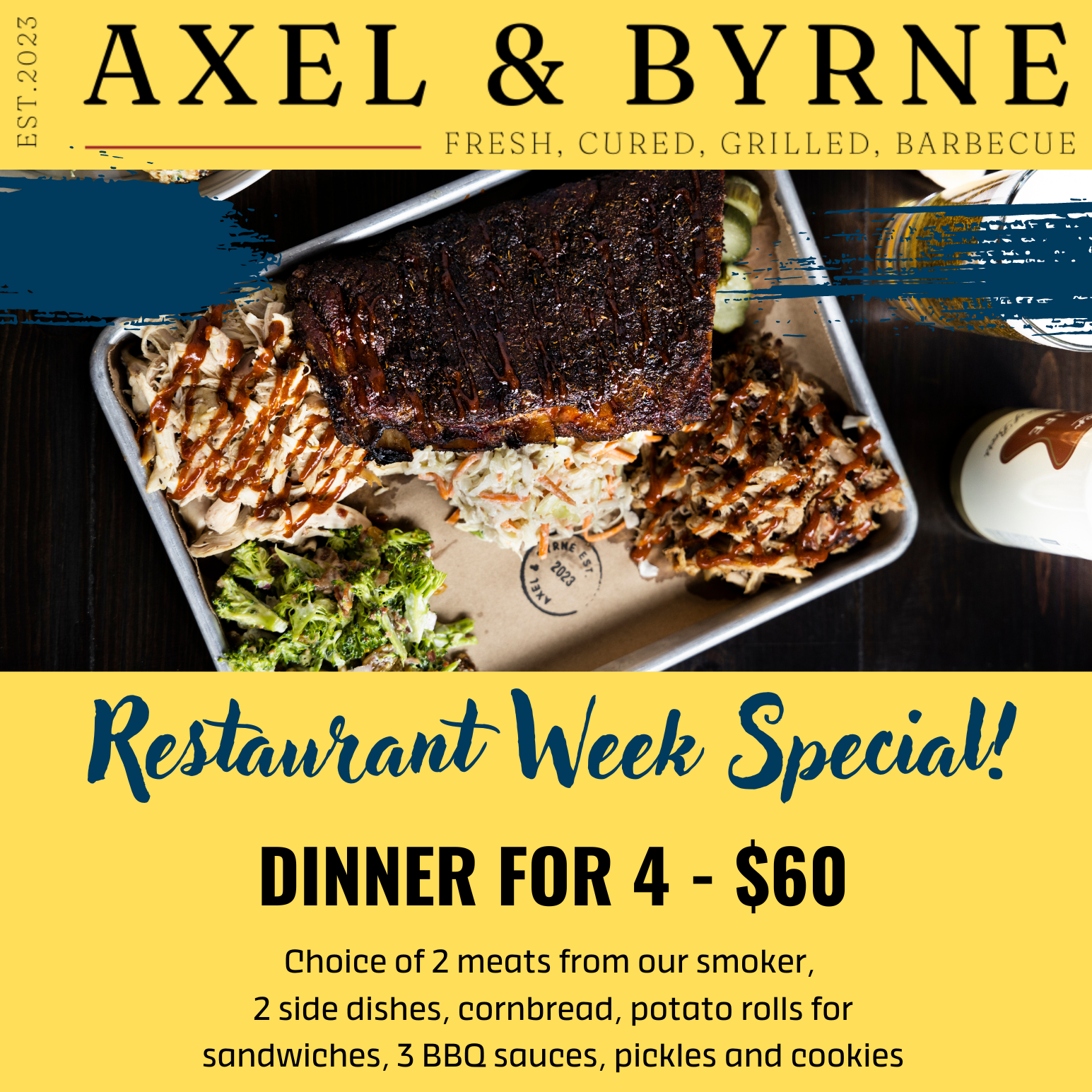 AXEL & BYRNE restaurant week 2024