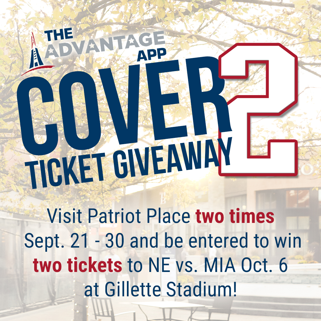 Patriot Place Advantage App Cover 2 Ticket Giveaway