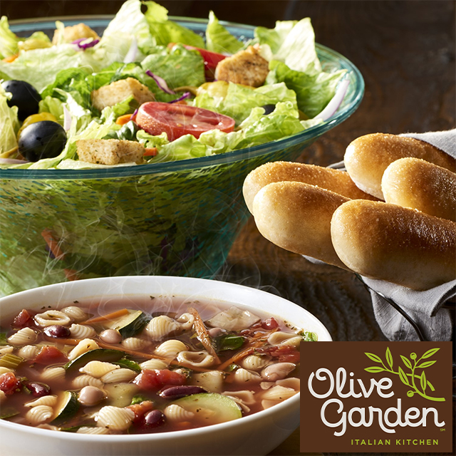 Olive Garden Soup Salad Breadsticks